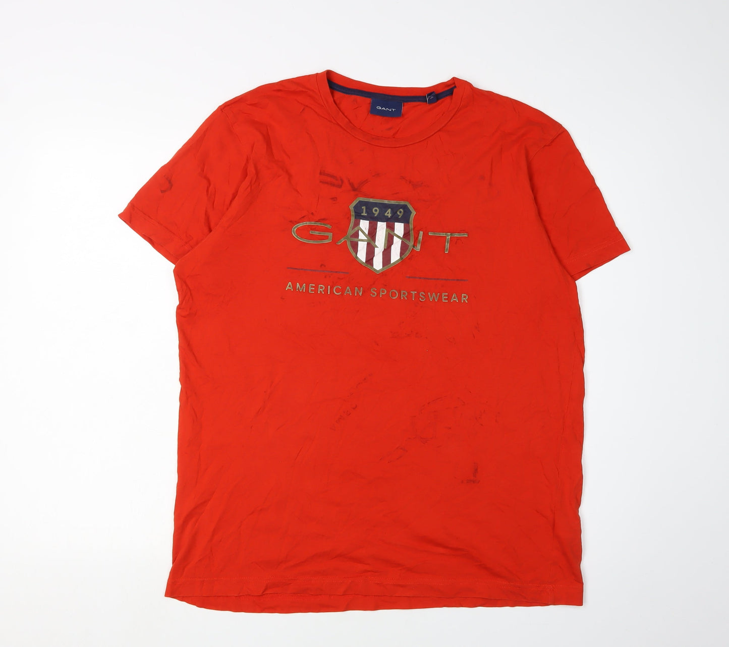 Mens UK Size L GANT Red  T-Shirt