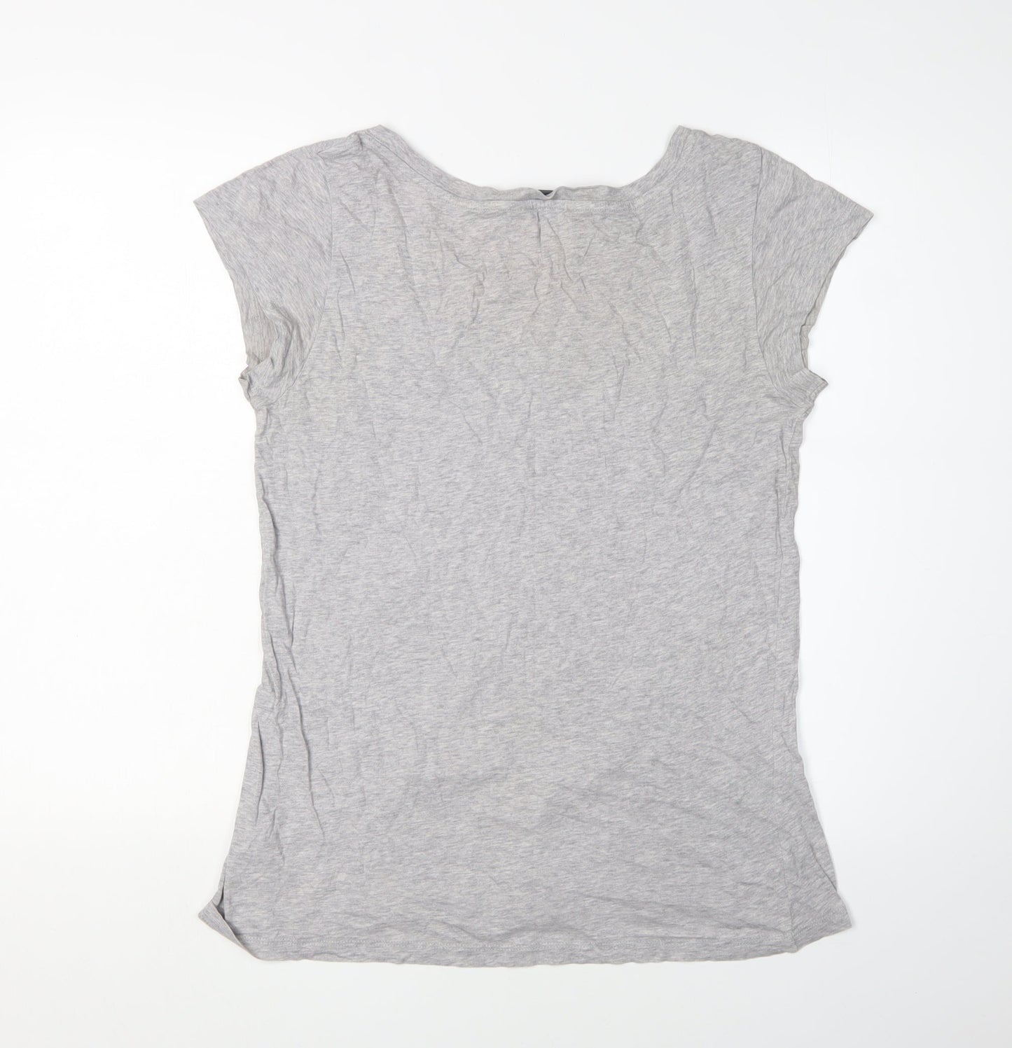 Womens UK Size S French Connection Grey Basic T-Shirt