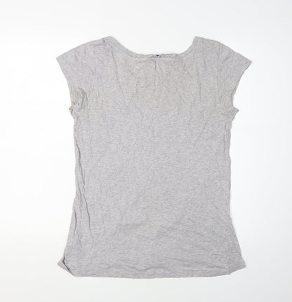 Womens UK Size S French Connection Grey Basic T-Shirt