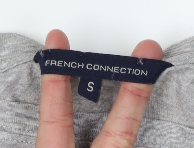 Womens UK Size S French Connection Grey Basic T-Shirt