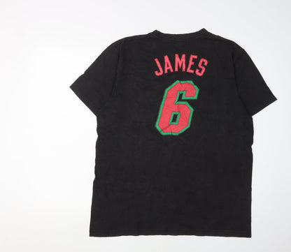 Adidas Men's Black Heat Logo T-Shirt L Sports Style