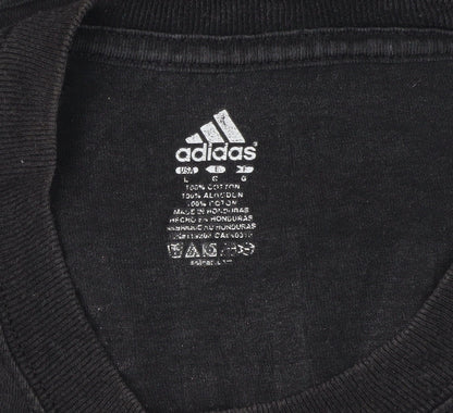 Adidas Men's Black Heat Logo T-Shirt L Sports Style