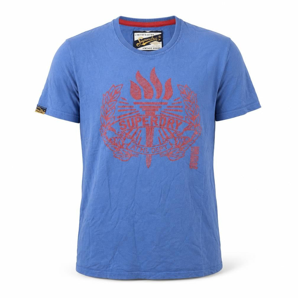 Mens UK Size L Superdry Blue  T-Shirt