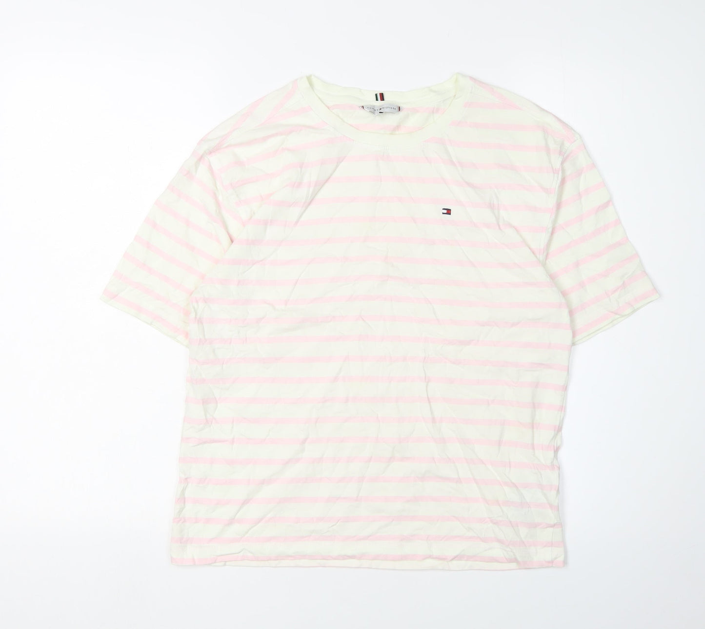Unisex Adults UK Size M Tommy Hilfiger Multicoloured Basic T-Shirt