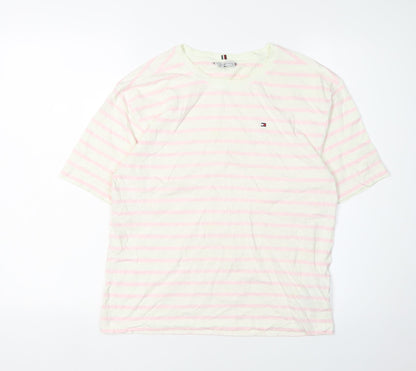 Unisex Adults UK Size M Tommy Hilfiger Multicoloured Basic T-Shirt