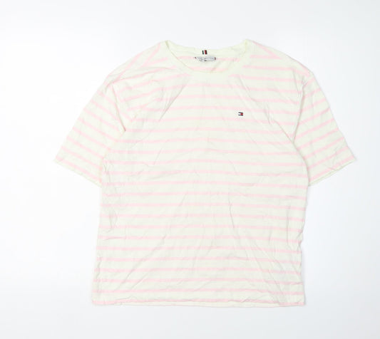 Unisex Adults UK Size M Tommy Hilfiger Multicoloured Basic T-Shirt