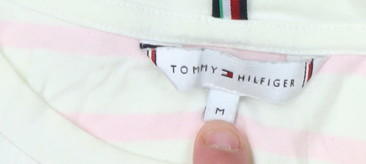 Unisex Adults UK Size M Tommy Hilfiger Multicoloured Basic T-Shirt