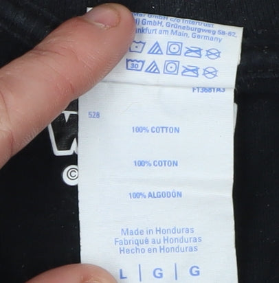 Star Wars Men's Black L T-Shirt, Cotton Graphic Print