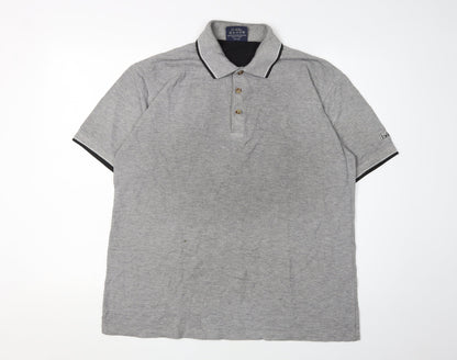Lee Cooper Men's Grey M Polo Shirt, Casual Style