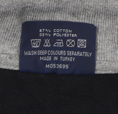 Lee Cooper Men's Grey M Polo Shirt, Casual Style