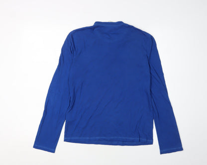 Abercrombie Boys Blue XL Henley Long Sleeve Pullover Top