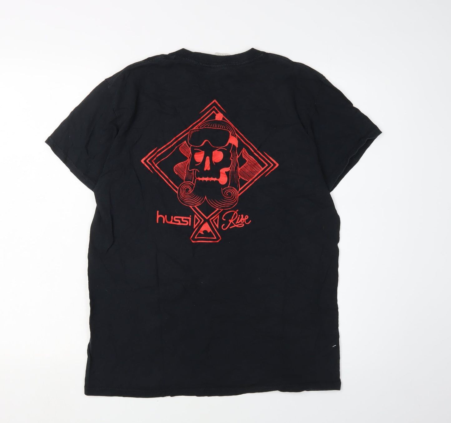 Mens UK Size M Gildan Black  T-Shirt