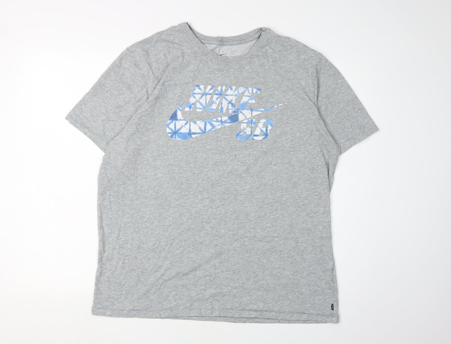 Nike Men's XL Grey Athletic T-Shirt with Logo