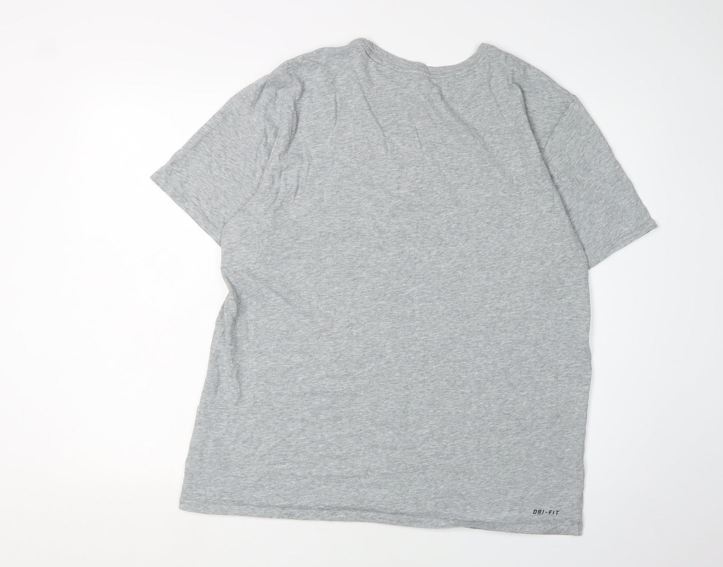 Nike Men's XL Grey Athletic T-Shirt with Logo