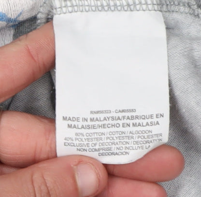 Nike Men's XL Grey Athletic T-Shirt with Logo