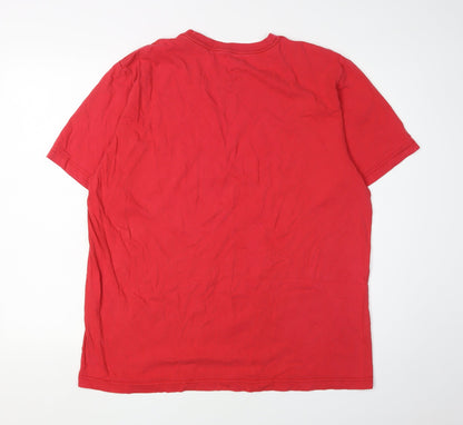 Nike Men's XL Red Short Sleeve Crew Neck T-Shirt