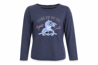 Womens UK Size L Disney Blue  T-Shirt