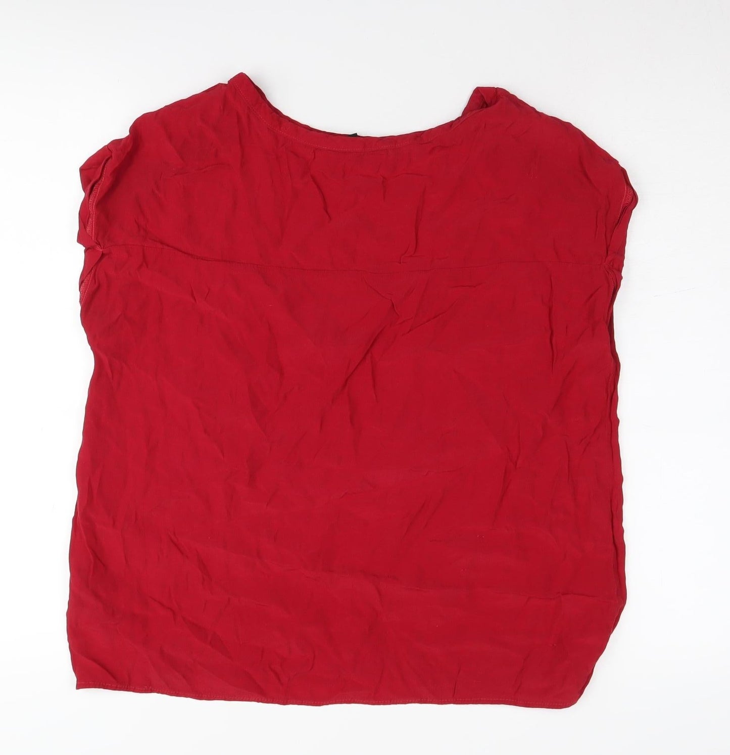 Womens UK Size 14 NEXT Red Basic Blouse