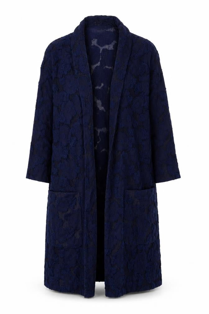 Womens UK Size 10 Cotton Traders Blue Cardigan Jumper