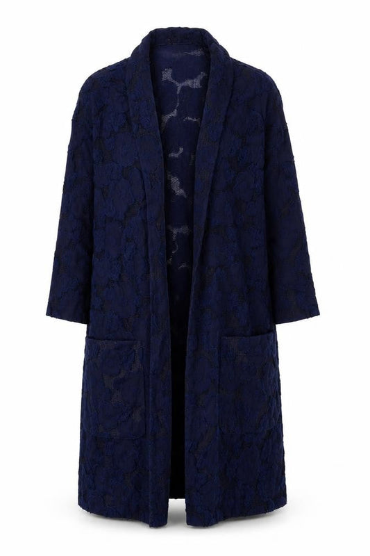 Womens UK Size 10 Cotton Traders Blue Cardigan Jumper