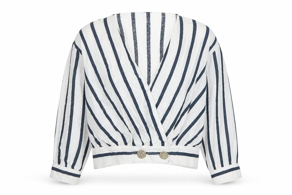 Womens UK Size S Zara White Wrap Blouse
