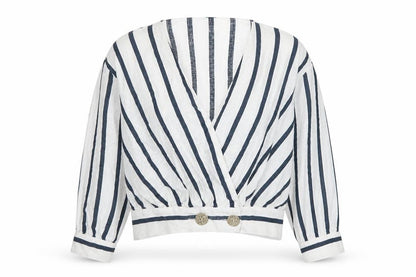 Womens UK Size S Zara White Wrap Blouse