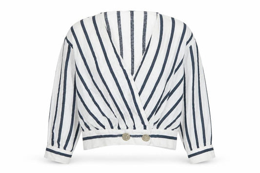 Womens UK Size S Zara White Wrap Blouse