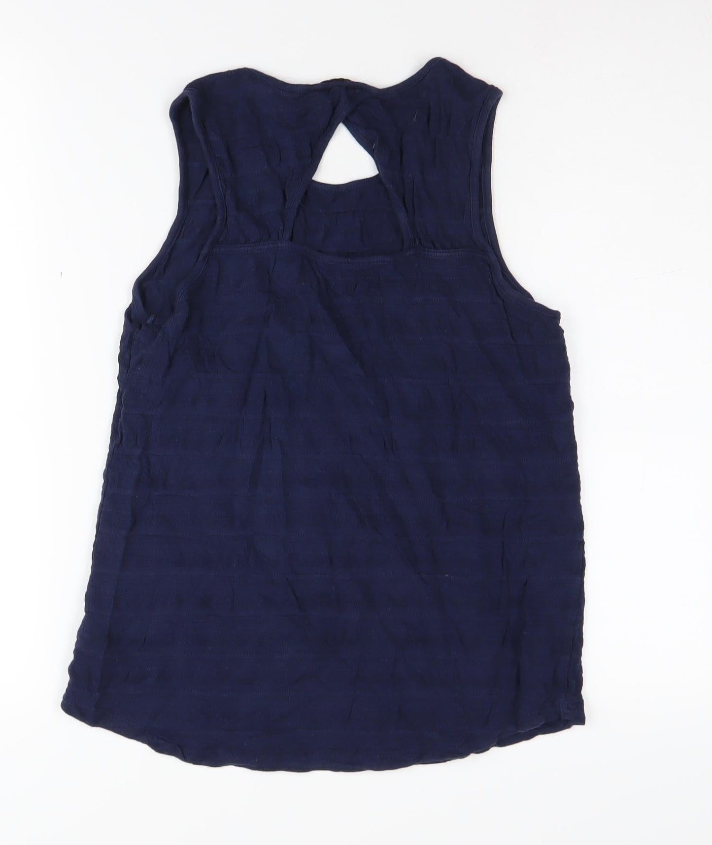 Jack Wills Women's Blue Cotton Sleeveless Tank UK 8