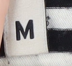 H&M Women's M Black Striped Pullover Sweatshirt