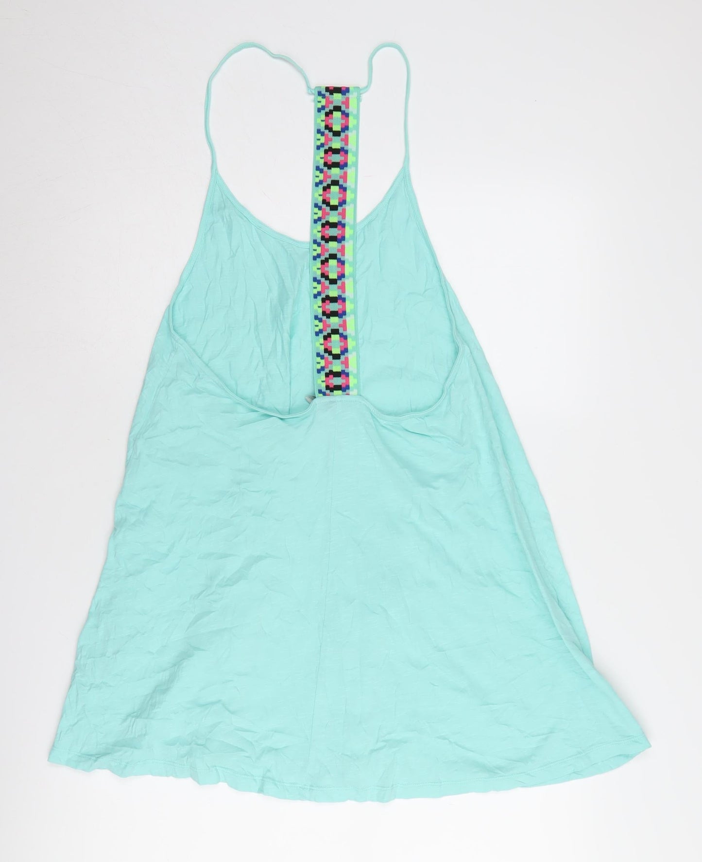 Womens UK Size 10 ASOS Green Basic Tank