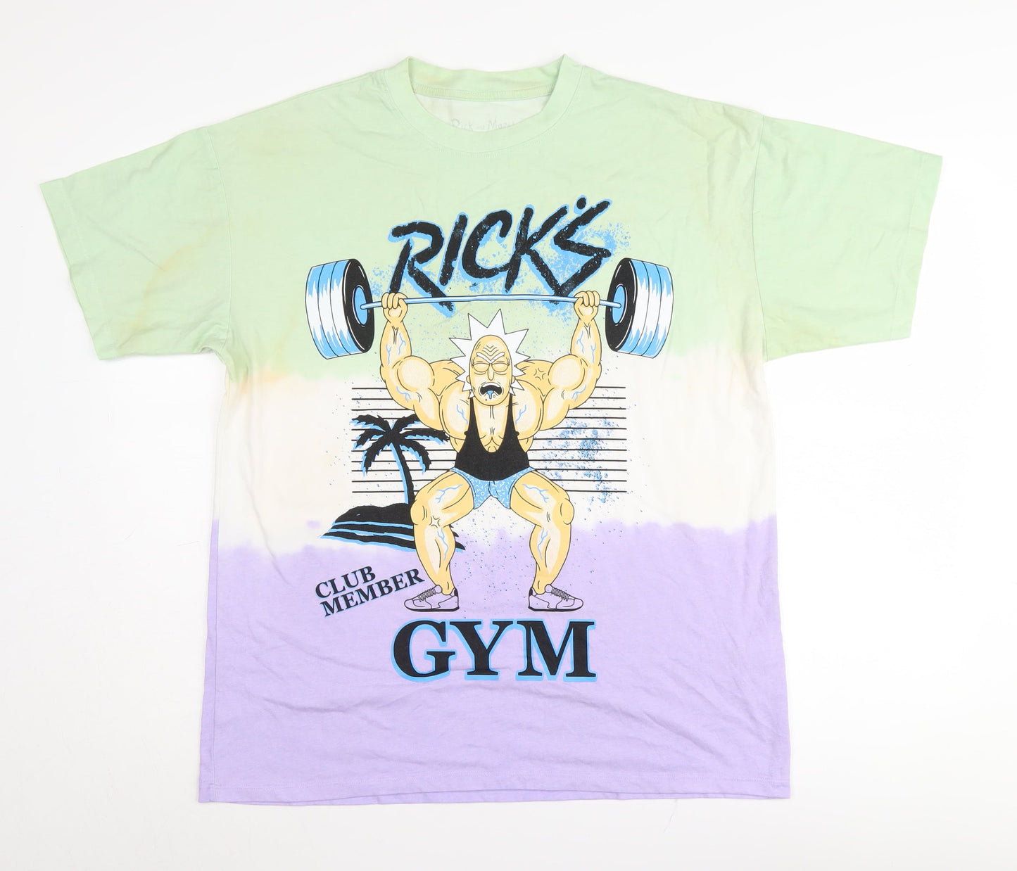 Pull & Bear Men's Multicoloured Graphic T-Shirt L