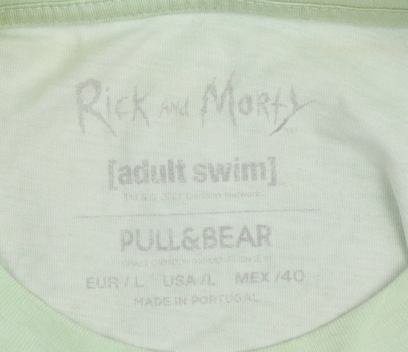 Pull & Bear Men's Multicoloured Graphic T-Shirt L