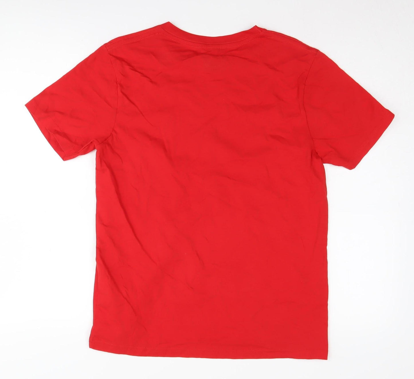 Unisex Adults UK Size S Earth Positive Red  T-Shirt