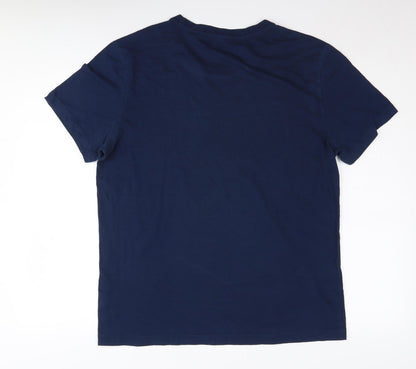 Reebok Men's Blue Medium Crew Neck T-Shirt