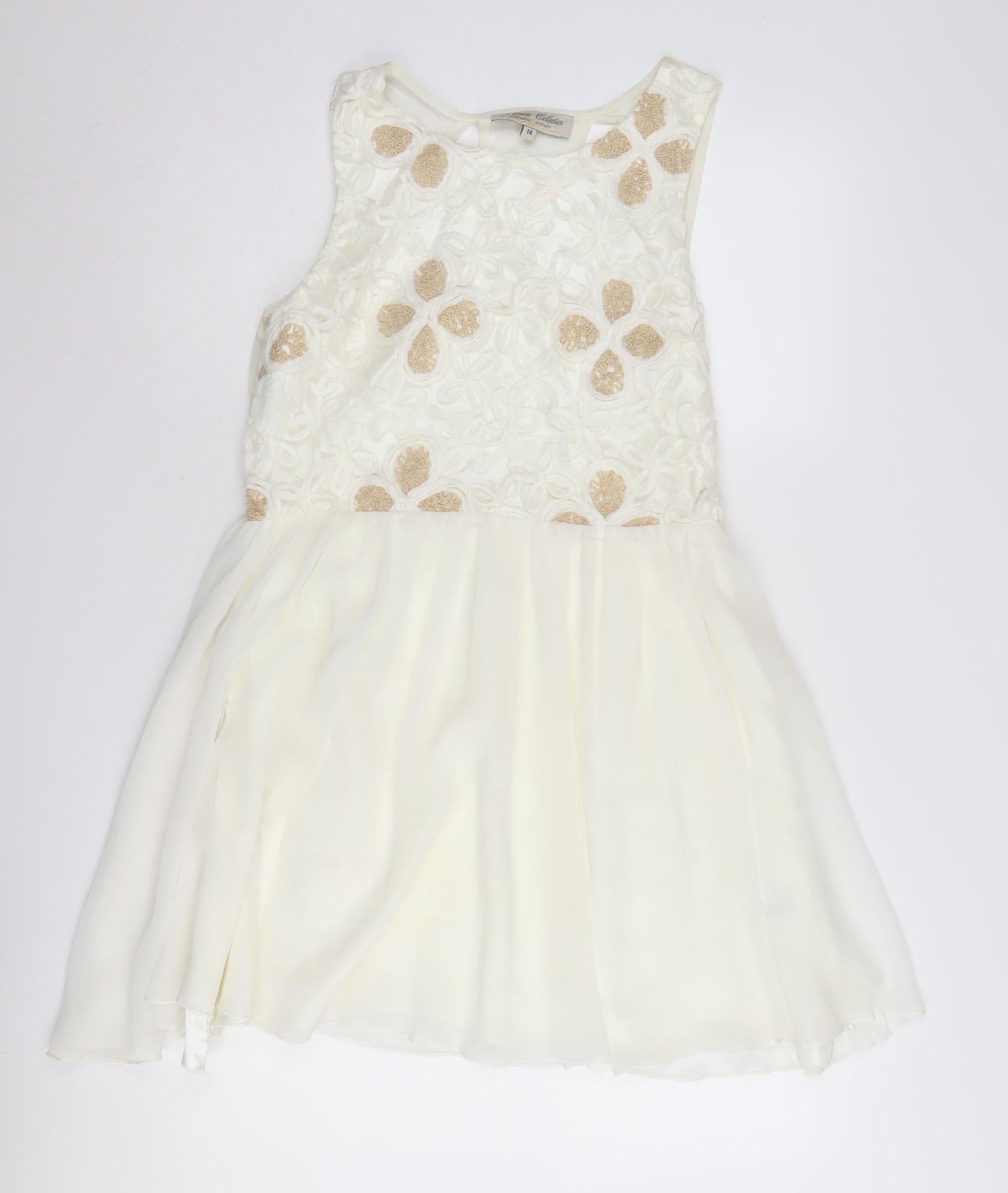 Parisian Collection Women's Ivory A-Line Party Dress