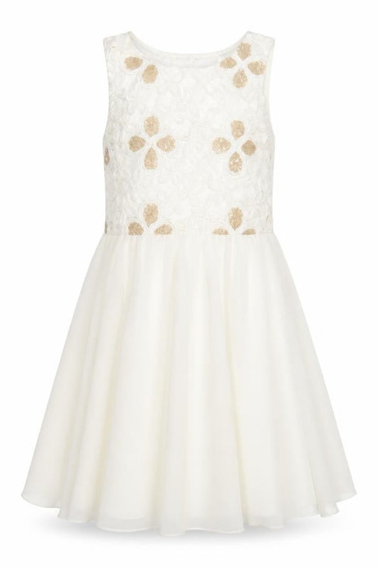 Parisian Collection Women's Ivory A-Line Party Dress