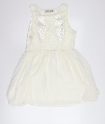 Parisian Collection Women's Ivory A-Line Party Dress