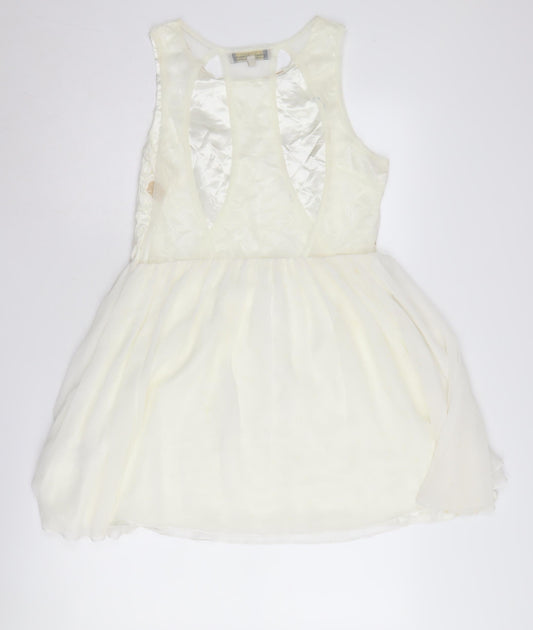 Parisian Collection Women's Ivory A-Line Party Dress