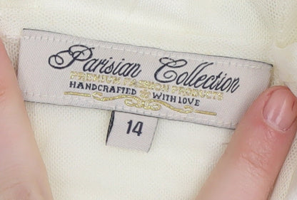 Parisian Collection Women's Ivory A-Line Party Dress