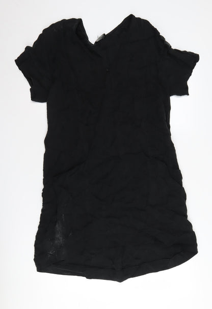 COS Black Women's V-Neck Short Sleeve Dress
