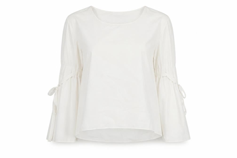 Womens UK Size 8 MNG White Basic Blouse