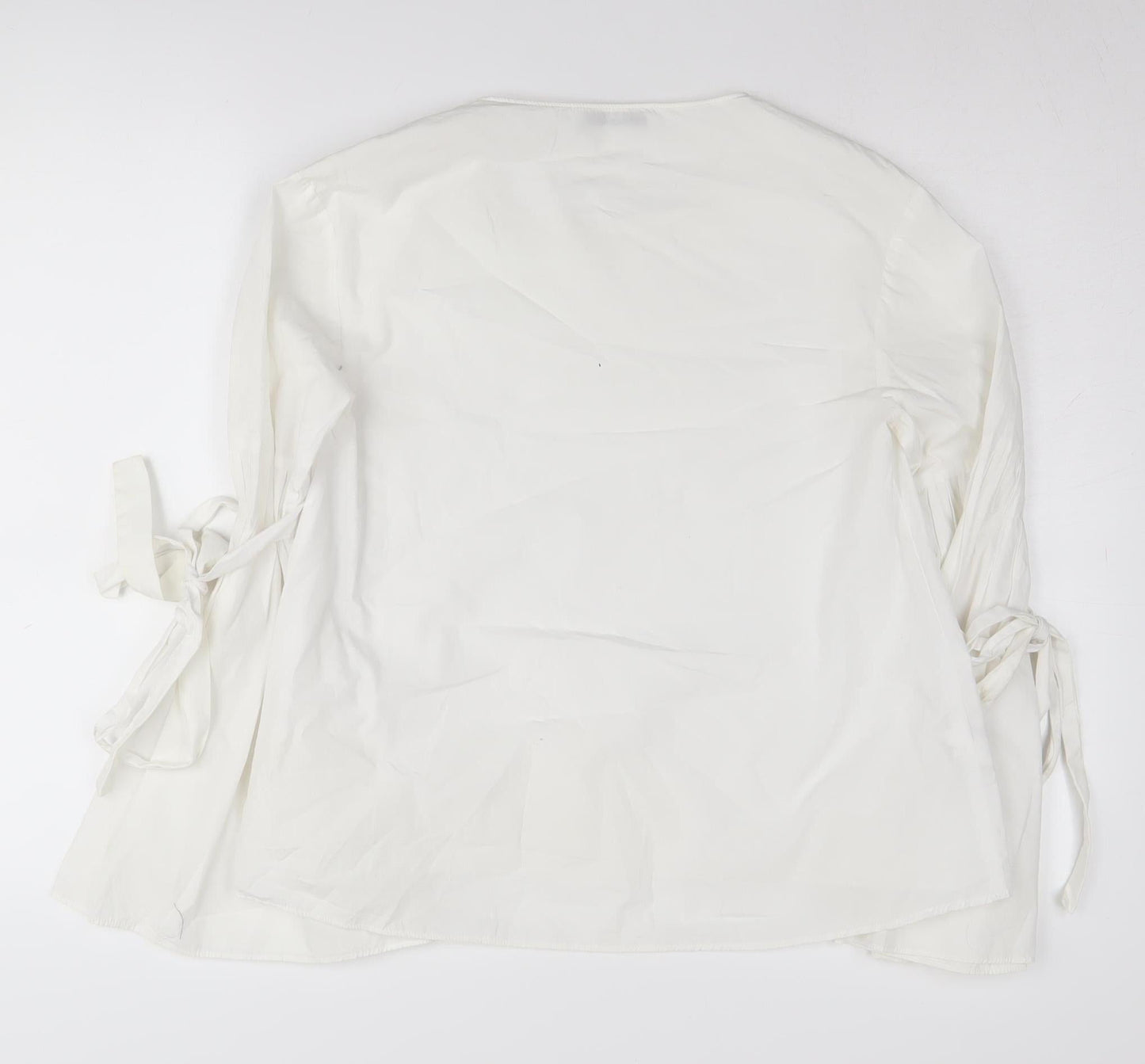 Womens UK Size 8 MNG White Basic Blouse