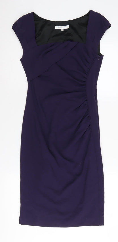 L.K. Bennett Women's Purple Sheath Dress Size 10