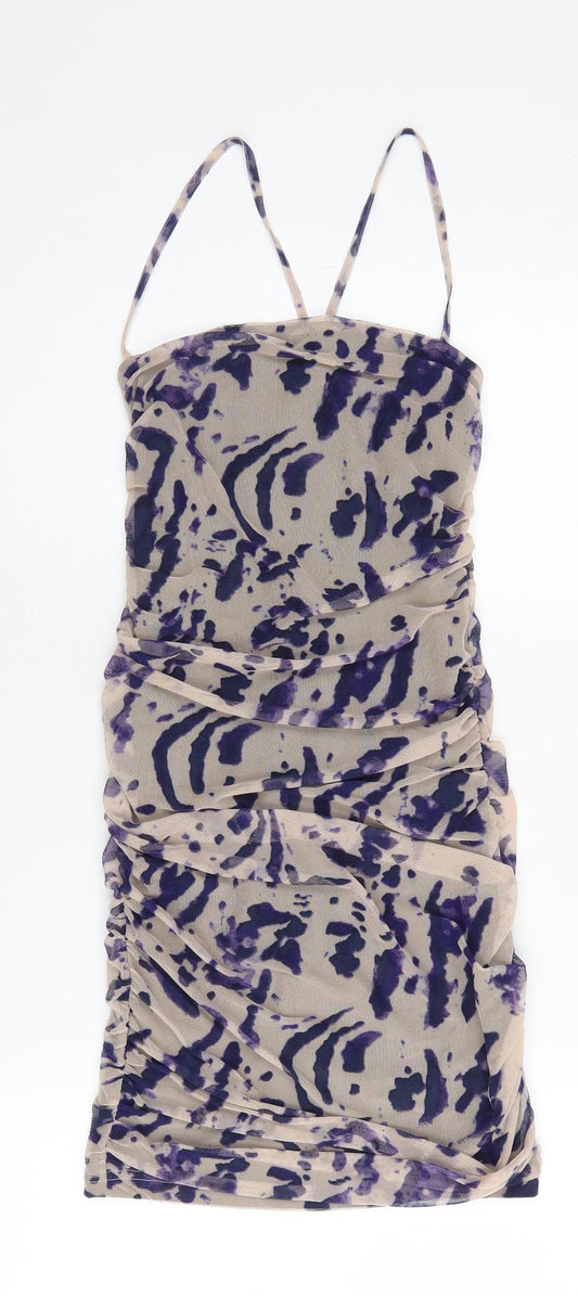 Quiz Women's Purple Bodycon Dress Size 8