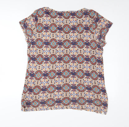 Womens UK Size 14 Fat Face Multicoloured Basic T-Shirt