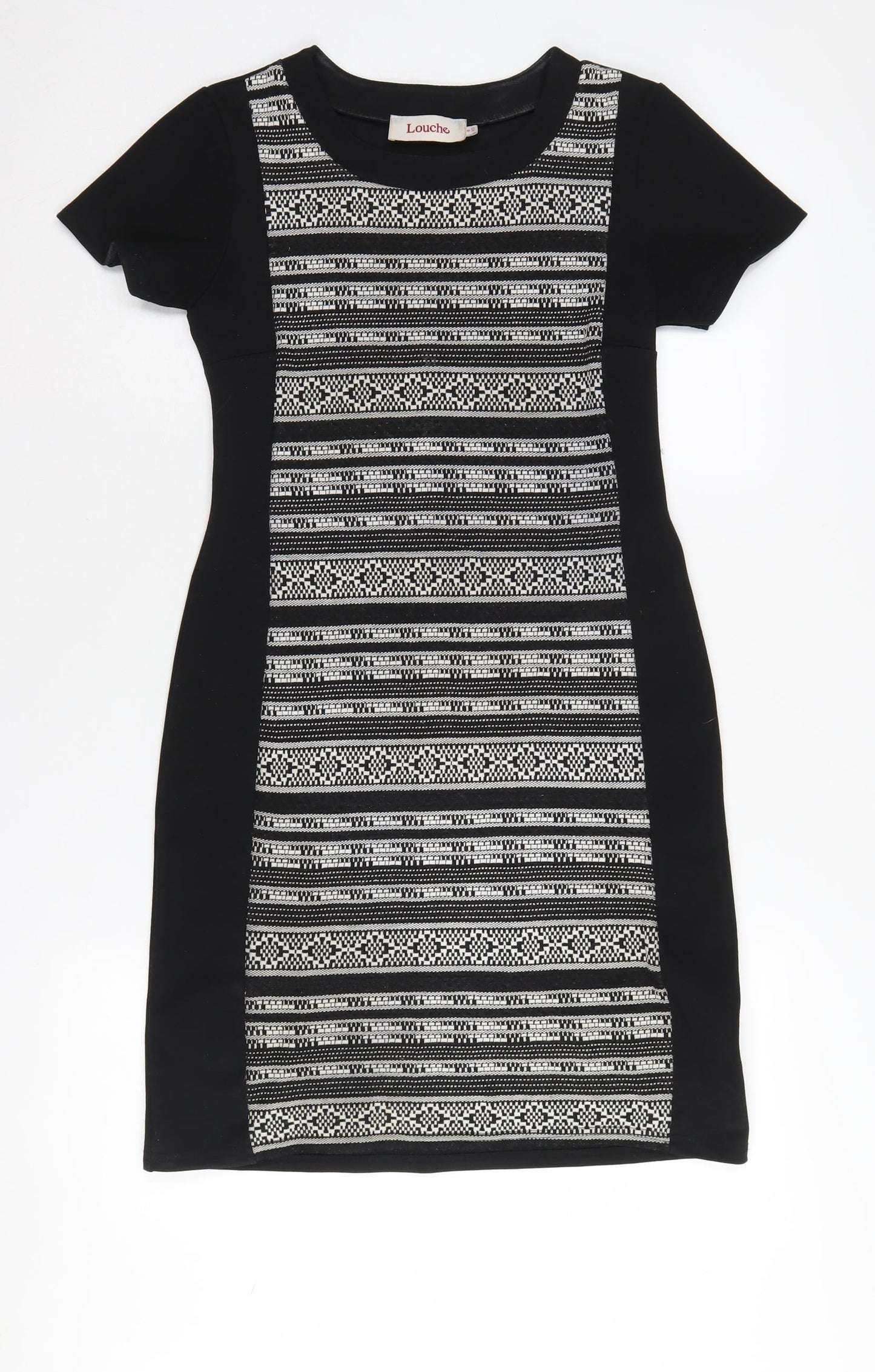 Louche Women's Black Bodycon Dress, Size 8, Casual