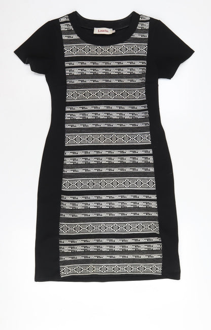 Louche Women's Black Bodycon Dress, Size 8, Casual