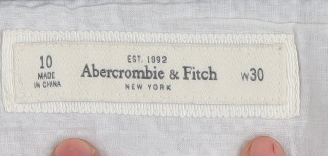 Abercrombie & Fitch Women's Silver Sequin Mini Skirt Size 10