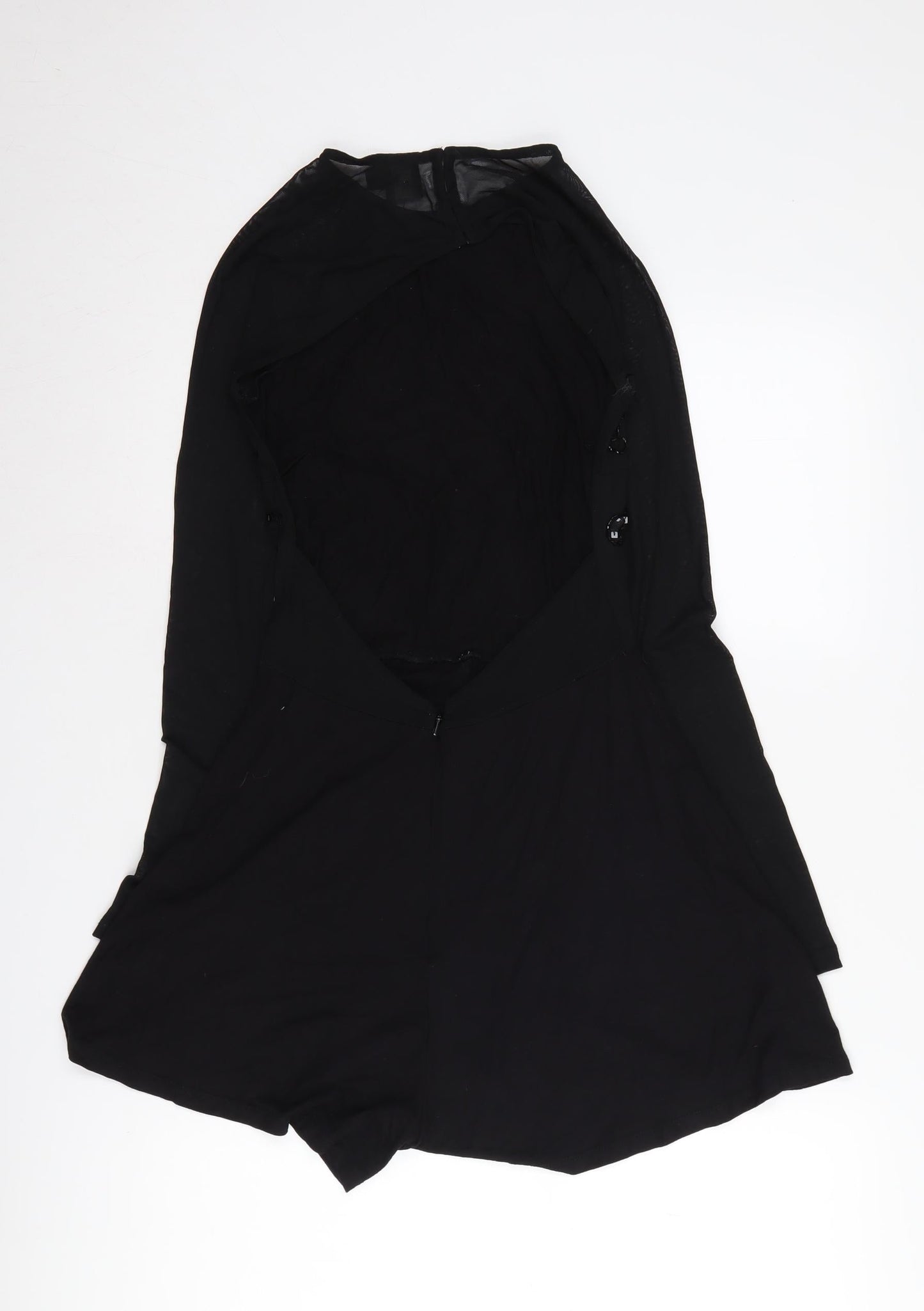 Womens UK Size 8 ASOS One-Piece Black Playsuit