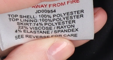 Lipsy London Women's Black Mini Dress Size 14